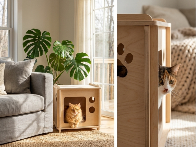 Square TV Cat Bed